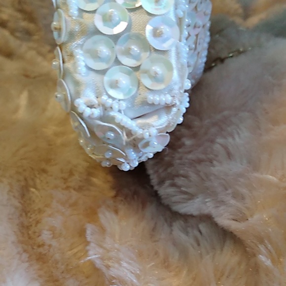 🟢 Vintage Bead/Sequin Purse - Picture 5 of 7